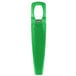 A green plastic Franmara Traveler's Lime Corkscrew and Bottle Opener.