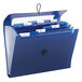 A navy blue Smead file folder with A-Z and blank tab inserts.
