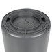 A Continental gray plastic cylinder with a gray lid.