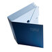 A blue Smead file folder with a white rectangular label showing the number 1-10.