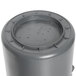 Continental Huskee 20 Gallon Gray Round Trash Can with Gray Lid Main Thumbnail 5