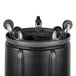 Rubbermaid BRUTE 32 Gallon Black Executive Round Trash Can with Lid and Dolly Main Thumbnail 3