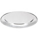 An American Metalcraft hammered stainless steel round tray.