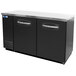 Norlake NLBB59 59" Black Solid Door Back Bar Refrigerator Main Thumbnail 1