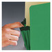 Smead 74226 Legal Size File Pocket - 3 1/2" Expansion with Straight Cut Tab, Green Main Thumbnail 3