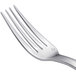 A Chef & Sommelier stainless steel dessert fork with a silver handle and silver fork.