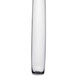 A tall clear glass vase.
