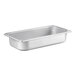A Hatco stainless steel 1/3 size food pan on a counter.