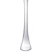 A Chef & Sommelier stainless steel demitasse spoon with a white cylindrical handle and a black top.