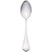 A Libbey stainless steel teaspoon with a white background.