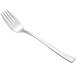 An Arcoroc Latham stainless steel salad fork with a silver handle.