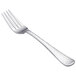 A Libbey stainless steel utility/dessert fork with a textured silver handle.
