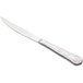 A Libbey stainless steel steak knife with a fluted handle.