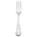 A Libbey stainless steel dinner fork with a design on the handle.