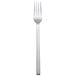 A Libbey Elexa dinner fork with a stainless steel handle.