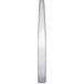 A close up of an Arcoroc stainless steel salad fork with a white background.