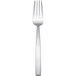An Arcoroc stainless steel salad fork with a silver handle.
