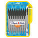 A package of 20 Paper Mate InkJoy black ballpoint pens with black barrels.