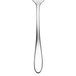 A close-up of a Chef & Sommelier stainless steel oyster fork with a white background.