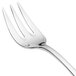 A Chef & Sommelier Lazzo oyster fork with a silver handle and stainless steel fork.
