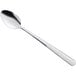 A Choice Windsor stainless steel iced tea spoon with a silver handle.