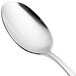 A Chef & Sommelier stainless steel dessert spoon with a silver handle.