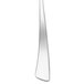 A close-up of a Chef & Sommelier stainless steel oyster fork.