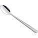A Choice Dominion stainless steel iced tea spoon with a silver handle on a white background.