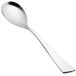 A Chef & Sommelier stainless steel dessert spoon with a long handle.