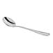 A Choice Milton stainless steel bouillon spoon with a handle.