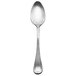 A Chef & Sommelier stainless steel demitasse spoon with a tall handle.
