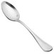 A Chef & Sommelier stainless steel demitasse spoon with a handle.
