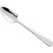 A Choice Windsor stainless steel grapefruit spoon with a handle on a white background.