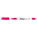 A Sharpie Twin-Tip Magenta permanent marker with a black tip and a black cap.