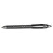 A black Paper Mate FlexGrip Elite ballpoint pen with black ink and silver accents.