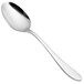 A close-up of a Chef & Sommelier stainless steel spoon with a silver handle.