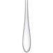 A silver Chef & Sommelier stainless steel sauce spoon with a white handle.