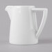 A Schonwald white ceramic pitcher with a handle.