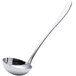 A silver Chef & Sommelier stainless steel soup ladle with a long handle.