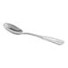 An Acopa stainless steel teaspoon with a handle.