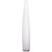 A white tall vase with a white background.