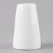A white cylindrical Schonwald porcelain pepper shaker with a small white lid.