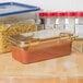 Carlisle 3086113 StorPlus 1/3 Size Amber High Heat Plastic Food Pan - 4" Deep Main Thumbnail 3