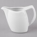 Schonwald 9194730 Avanti Gusto 10 oz. Continental White Porcelain Creamer - 6/Case Main Thumbnail 2