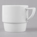 A Schonwald white porcelain mug with a handle.