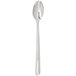 A Chef & Sommelier stainless steel iced tea spoon with a long handle.
