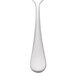 A Reserve by Libbey stainless steel demitasse spoon with a white handle.