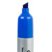 A blue Sharpie King Size chisel tip marker with a black lid.
