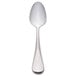 The Master's Gauge by World Tableware stainless steel dessert spoon with a silver handle.