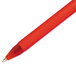 A close-up of a red Paper Mate ComfortMate pen with a white tip.
